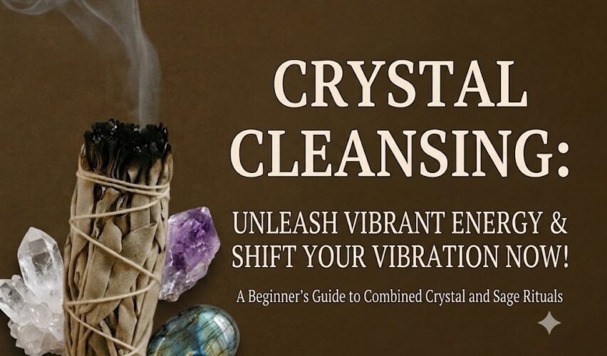 Sage With Crystals for Energy Work